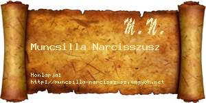 Muncsilla Narcisszusz névjegykártya